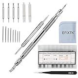 EFIXTK Spring Bar Tool Set with Extra 6 Tips Pins for Watch Wrist Bands Strap Removal Repair Fix Kit,72PCS Extra Watch Pins