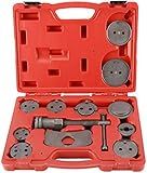 8MILELAKE 12pcs Disc Brake Caliper Compression Wind Back Tool Kit, Heavy Duty Brake Piston Caliper Compression Tool Set for Brake Pad Replacement Fit For Most American, European, Japanese Autos