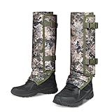 LUCKY CLOVER Snake Gaiters, Waterproof Snake Guards Bite Protection for Lower Legs, Snake Proof Gaiters Fit for Men & Women, Adjustable Size Snake Chaps for Hunting Hiking and Farm