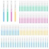 100PCS Interdental Brushes Between Teeth for Braces, Flossers Brush Cleaner, Orthodontic Flossers for Braces Cleaning Kit, Dental Teeth Cleaning Tools (Bright Colors, Multiple Sizes