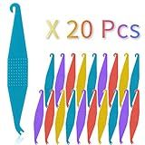 20 Pack Braces Rubber Band Tool Dental Elastic Rubber Bands Placers for Braces Disposable Plastic Orthodontic Elastic Placers