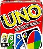 Mattel Games UNO Card Game for Kid, Adult & Family Nights & Parties, Travel & Vacations, Color Blind Accessible & Customizable Deck (Amazon Exclusive)