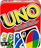 Mattel Games UNO Card Game for Kid, Adult & Family Nights & Parties, Travel & Vacations, Color Blind Accessible & Customizable Deck (Amazon Exclusive)