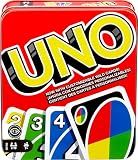 Mattel Games UNO Card Game for Kid, Adult & Family Nights & Parties, Travel & Vacations, Color Blind Accessible & Customizable Deck (Amazon Exclusive)