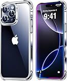 Mkeke for iPhone 16 Pro Case Clear [Not-Yellowing] [Military-Grade Drop Protection] Shockproof Protective Clear iPhone 16 Pro Case Phone Bumper for Apple 6.3 inch 2024