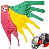 ecocstm 8 PCS Brake Lining Thickness Gauges, Brake Pad Measuring Tool, Color Coded Brake Pad Gauge with Metric & SAE Size, Brake Resetting Gauge Tool, for Quickly Measuring Disc and Drum