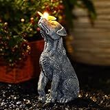 Fashionoda Garden Statue Dog Figurine Decor – Outdoor Decoration with Butterfly for Garden Yard Lawn Home Decor Outside : Valentines Day Memorial Gifts for Women Mom Grandma