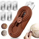 Sis-YaoLan Bread Lame Upgraded Extractable Lame Bread Tool& Anti-Slip Handle with Long Retractable Razor Magnetic Reusable Dough Scoring Tool, Sourdough Scoring tool （Bread Making 5 Razor Blades）