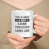 muggable Funny Gift For Loan Processor - 11oz, 15oz White Ceramic Mug - This Is What A Loan Processor Looks Like