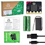 KEYESTUDIO Micro:bit V2 Go Kit Original Microbit V2 Starter Kit, with Micro:bit V2, Battery Holder, Micro USB Cable