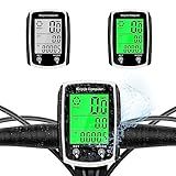 Hilceriy Bike Speedometer and Bicycle Odometer Wired MPH KM/H Bike Computer with Automatic Wake-Up Cycling Speed Tracker LCD Display & Calories Statistics & Single Mileage & Multi-Functions
