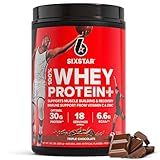 Six Star Whey Protein Powder Plus - Muscle Building & Recovery Formula with Whey Isolate Powder, BCAAs, 30g Protein, Immune Support - Post-Workout Supplement - Triple Chocolate, 1.8 lbs