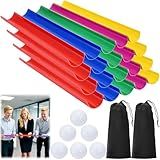 ELFULLY Team Building Activities, Group Game Kits for Office, Ice Breaker Activities with 20 Half Pipes, 6 Golf Balls, 2 Storage Bags, Family Reunion Game, Field Day Outdoor Sports for Adult Teen Kid