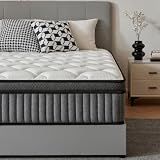 Arcticus Queen Mattress, 12 Inch Queen Size Hybrid Mattress in a Box with Memory Foam and Individually Pocketed Spring, Motion Isolation, Pressure Relief, Medium Firmness, CertiPUR-US Certified