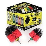 Outdoor Cleaning Supplies - Garden and Statue Cleaning Brush Set - Patio and Deck Scrubbing Tools - Bird Bath Cleaning Brush - Concrete Cleaning Brushes - Stone Stain Removing Tool - Brick Brush