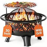 Bali Outdoors Outdoor Fire Pits for Outside Wood Burning Fire Pit for Wood