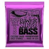 Ernie Ball Power Slinky Nickel Wound Bass Guitar Strings, 55-110 Gauge (P02831)