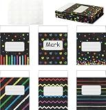 48 Pcs Class Library Jobs Pocket Bulletin Board Chart Set Colorful Class Jobs Envelopes Chalkboard Teacher Created Resources Brights Classroom for Back to School