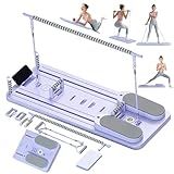 CroyVine Pilates Board-Pilates Reformer Board,Multi-Purpose Portable Pilates Reformer Machine Home Pilates Kit for Home Workout,Fitness, Exercise,Abs,Core Equipment