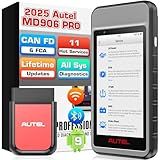 Autel Scanner MaxiDIAG MD906 PRO, 2025 MD906PRO OBD2 Full Systems Diagnostic Tool, Bluetooth Lite of MaxiCOM MK808S MX808S, Same as MD909 PRO, CAN FD, 11 Services, No Subscription Fee, FCA Autoauth