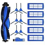 Spare Accessories Compatible for eufy 11S Max, G30, 30C Max, 15C Max, G32 Pro, Robotic Vacuum Replacements: 1 Roller Brush 6 Side Brushes 5 Unibody Filter 𝙉𝙊𝙏 𝙛𝙤𝙧 𝟏𝟏𝐒 / 𝗚𝟯𝟬 𝗛𝘆𝗯𝗿𝗶𝗱