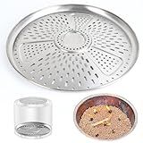KEESHA Pellet Adapter for Solo Stove Bonfire Stainless Steel Conversion Kit for Smokeless Outdoor Fire Pit, Ideal for Burning Pellets, Diameter: 17.3 in