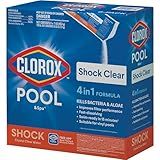 Clorox® Pool&Spa™ Shock Clear, for Crystal Clear Swimming Pool Water, Swim-ready in 15 minutes, Suitable for vinyl pools (6-Pack)