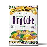 Mam Papaul's King Cake Mix with Praline Filling - Authentic New Orleans Mardi Gras Cake Kit, Glaze, Colored Sugars & Baby, Easy Homemade Louisiana Dessert