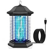 AMUFER Bug Zapper Outdoor Indoor, 18W Power & 4400V Instant Grid Mosquito Repellent, Insect Control Efficiency Increased 100% Fly Trap for Patio, Backyard, Home