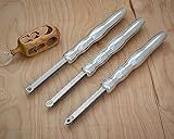 Simple Woodturning Tools Carbide Pen Turning Mini Tool Set with Rougher Finisher & Detailer Plus 8" Solid Aluminum Handles, Set of 3, USA Made