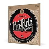 D'Addario Pro Arté Nylon Classical Guitar Strings, EJ45, Normal Tension, 6-String Set, Pack of 1