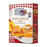 Calhoun Bend Mill Peach Cobbler Mix | Easy to Make Classic Southern Dessert | Versatile Crust Mix for Peach & Other Fruit Fillings | Sweet and Crunchy | Ideal for Baking Enthusiasts - 8 Oz (Pack of 1)