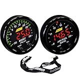 AEM 52mm X-Series Gauge Kit Wideband Air/Fuel UEGO & Boost Pressure 35PSI 2.5Bar w/MAP Lanyard Black