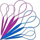 Teenitor Hair Styling Tool with Loop Design - Large and Small Pull Through Tools for French Braiding, Ponytails, and Hair Flipping Accessories
