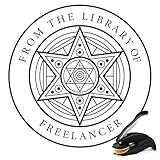 Personalized Book Embosser - Custom Library Stamp, Personal Gifts for Book Lovers, Readers, Teachers (Star-01)