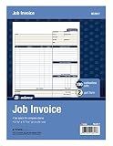 Adams Job Invoice Forms, 2-Part Carbonless, For Service and Repair Billing, 100 Individual Sets Per Pack (NC2817), White, 8-1/2 x 11Inches