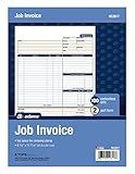 Adams Job Invoice Forms, 2-Part Carbonless, For Service and Repair Billing, 100 Individual Sets Per Pack (NC2817), White, 8-1/2 x 11Inches