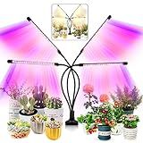 LEOTER Grow Light for Indoor Plants - Upgraded Version 80 LED Lamps with Full Spectrum & Red Blue Spectrum, 3/9/12H Timer, 10 Dimmable Level, Adjustable Gooseneck,3 Switch Modes