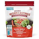 Back to the Roots Organic Worm Castings for Plants, Natural Fertilizer and Soil Enhancer for Gardening, Made in The USA, 5lb