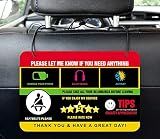 SAHEL Rideshare Rating Tips Accessories Driver Signs Display Card (Pack of 2) – All You Need for Your Business