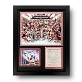 Hurricanes Ice Hockey | 2025-2026 Stanley Cup Champions | Collectible Carolina Memorabilia | Framed Picture & Photo Collage Gift, Man Cave Wall Art, Home Decor | 2 Sizes & 2 Styles (Posed, 12"x15")
