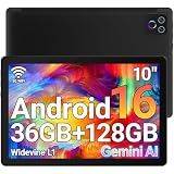 URAO Tablet,10.1" Android 16 Tablet Octa-core 36GB+128GB Dual Camera