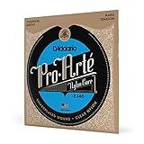 D'Addario Pro Arté Nylon Classical Guitar Strings, EJ46, Hard Tension, 6-String Set, Pack of 1