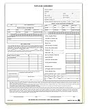 Vehicle Purchase Agreement Forms (2-Part) (100 per Pack) Auto Dealer Dealership Car Bill of Sale Purchase Agreement