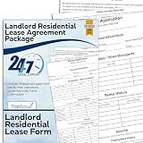 Residential Lease Agreement Forms with Rental Application & Instructions