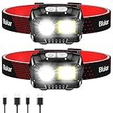 Blukar LED Headlamp Rechargeable, 2000L Super Bright Headlight Flashlight