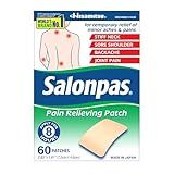 Salonpas Pain Relieving Patch for Back, Neck, Shoulder, Knee Pain and Muscle Soreness - 8 Hour Pain Relief - 60 Count