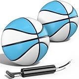 Uladis 2 Pack Pool Basketball - Choose Between Size 3 and Size 6, Waterproof Ball with Anti-Slip Grip, Sturdy for Swimming Pool Basketball Hoops & Games