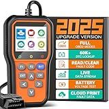 BluSon YM319 OBD2 Scanner Diagnostic Tool with Battery Tester, Check Engine Fault Code Reader with Live Data, Cloud Printing, DTC Lookup, Freeze Frame, Scan Tool for All OBDII Protocol Cars Since 1996