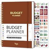 Budget Planner - Monthly Budget Book with Expense Tracker Notebook, Undated Bill Organizer & Finance Planner to Take Control of Your Money, Account Book to Manage Your Finances-Rust Brown
